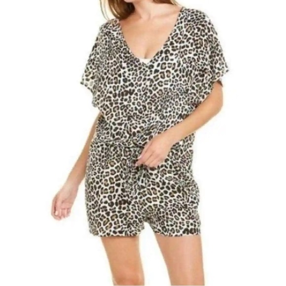 NWT Vitamin A (REVOLVE) Dulce Romper Leopard Print - Picture 1 of 15